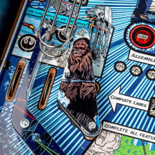 The Stern Star Wars Comic Art Pin Pinball Machine Playfield Details.