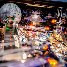 The Stern Star Wars Comic Art Pin Pinball Machine Playfield.