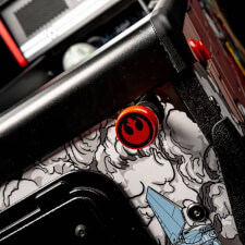 The Stern Star Wars Comic Art Pin Pinball Plunger.