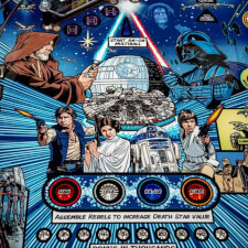 The Stern Star Wars Comic Art Pin Pinball Artwork