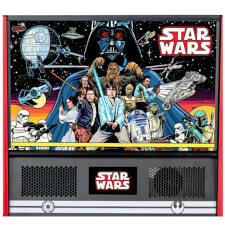 The Stern Star Wars Comic Art Pin Pinball Machine Top.