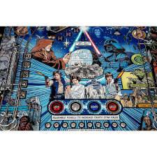 The Stern Star Wars Comic Art Pin Pinball Machine Top.