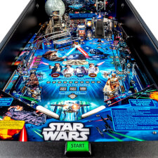 The Stern Star Wars Comic Art Pin Pinball Machine Playfield Details.