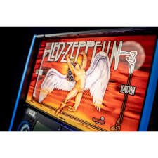 The Led Zeppelin LE Pinball backbox.