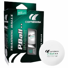 The Cornilleau ABS Evolution 2-Star Table Tennis Ball and Box.