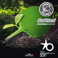 The Cornilleau green Softbat poster.
