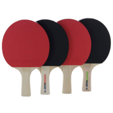 The Cornilleau Sport Bat quatro black covers.