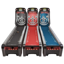 The Skee-ball home arcade in 3 colours.