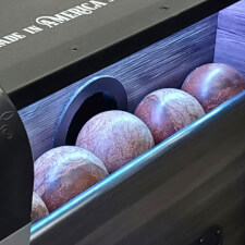 The Skee-ball home arcade ball deposit.