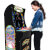 A girl playing Galaga Arcade machine.