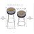 Dimensions of the Street Fighter II stool.