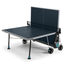The Cornilleau 300X table tennis half open.