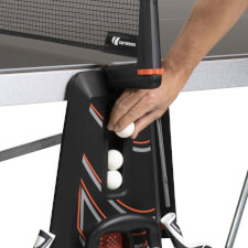The Cornilleau 600X table tennis ball storage.