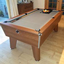 The Blackball edinburgh pool table in walnut.