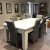 The Blackball edinburgh dining table in white.