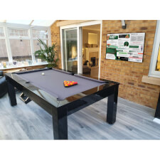 Pool rules on the wall of a games room.