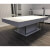 The London Slate bed pool table in a room with top.