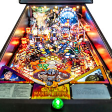 The Mandalorian Pro pinball machine playfield.