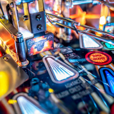 The Mandalorian Pro pinball machine artwork details.