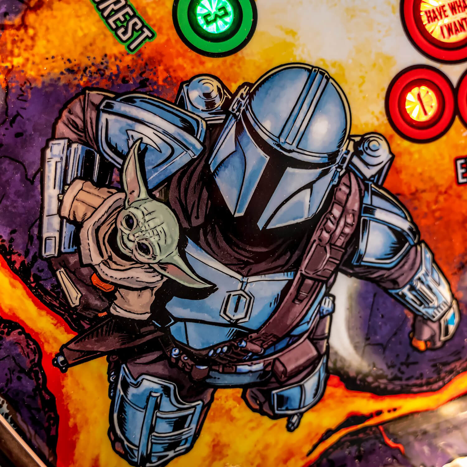 stern mandalorian pinball topper stern mandalorian pinball topper