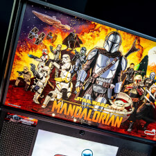 The Mandalorian Premium pinball cabinet top.