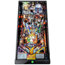The Mandalorian Premium pinball cabinet front.