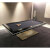 The Volcano Slate Bed pool table in black installed.