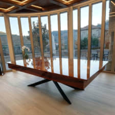 The Spider Slate Bed pool table with top.