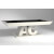 The ABC slate bed pool table in white.