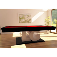 The ABC slate bed pool table in black.
