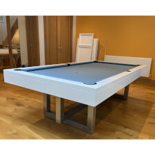 The Pixel in white with Powder Blue cloth.