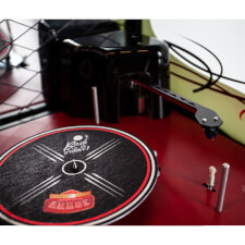 The Marshall Long Player Jukebox disk mechanism.