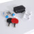 Table tennis accessories included with the California.