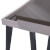 Pureline California Outdoor/Indoor table corner in Stone finish.
