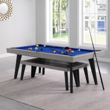 The Pureline California Indoor Pool Table in Stone finish..