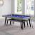 The Pureline California Indoor Pool Table in Stone finish..