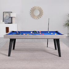 The Pureline California Indoor Pool Table in Stone finish.