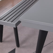 The California in Storm Grey finish.
