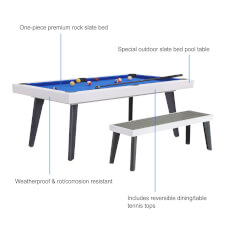 The Pureline California Indoor Pool Table features.