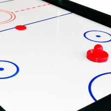 The Sure Shot Championship Air Hockey Table surface.