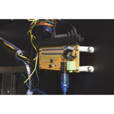 The JAMMA connector and USB adaptor.