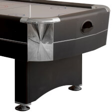 The Sure Shot Super Pro Air Hockey corner.