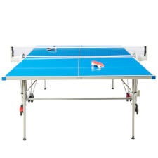 The Quickfold Outdoor tennis table.