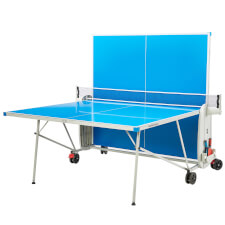 The Quickfold Outdoor tennis table.