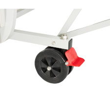 The Quickfold Outdoor tennis table wheel.