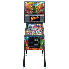 Stern Godzilla Premium pinball machine front.