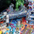 Stern Godzilla Premium pinball machine artwork details.