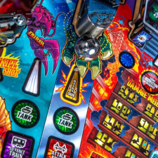 Stern Godzilla Limited Edition pinball machine playfield.