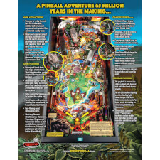 Game features on Jurassic Park Pin.
