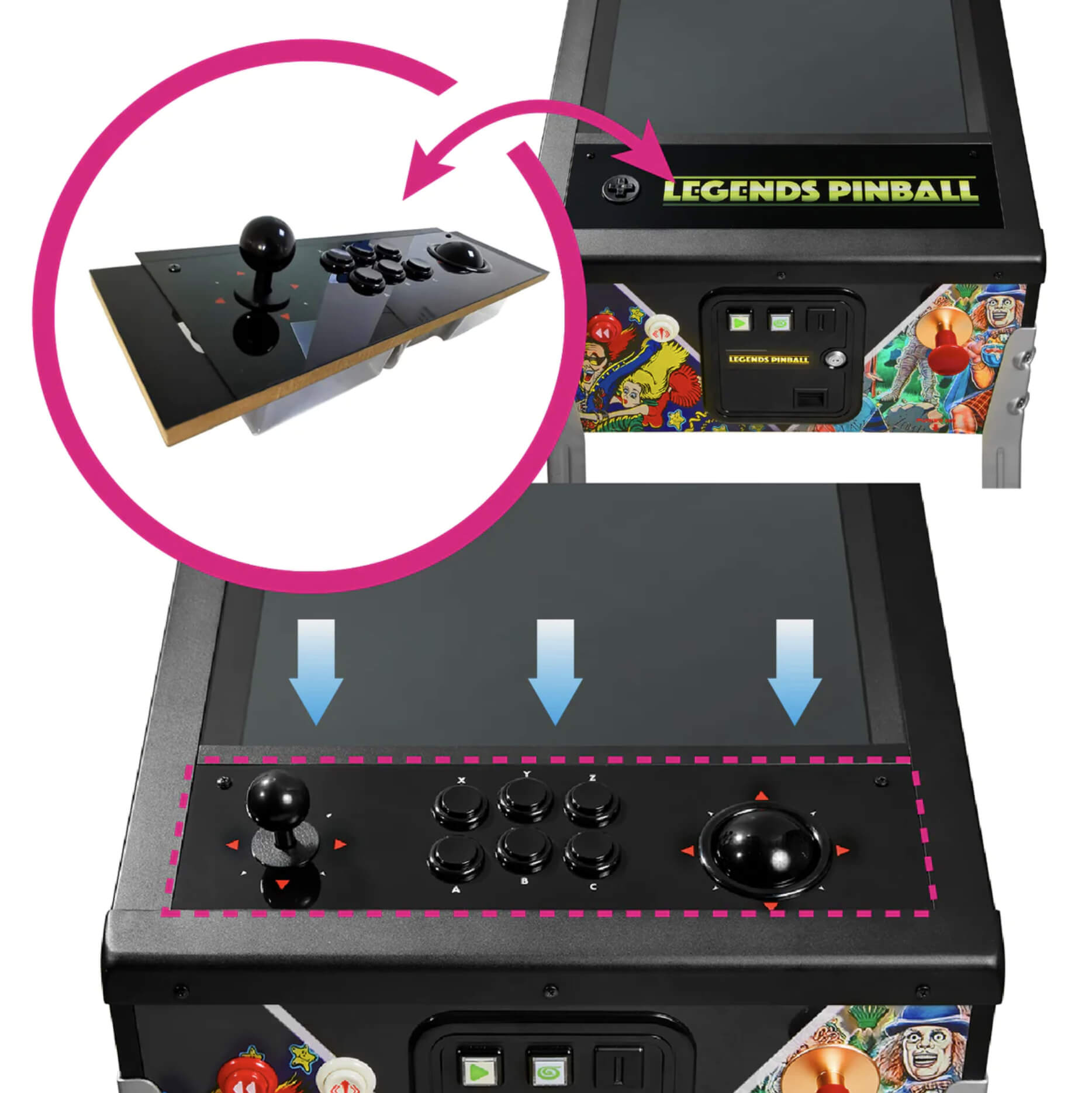 Flipper connecté Legends Pinball AtGames - Console rétrogaming - LDLC